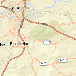 Strakonice Street Map