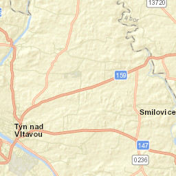 Týn nad Vltavou Street Map