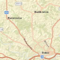 Třebíč Street Map