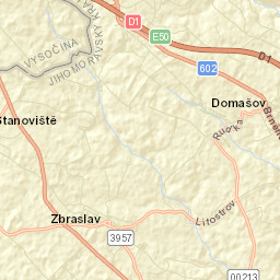 Zbraslav Street Map