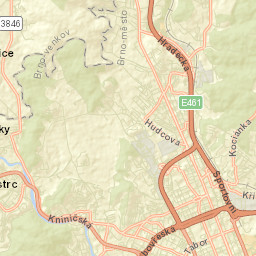 Mokrá Hora Street Map