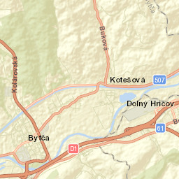 Bytča Street Map