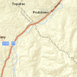 Podolínec Street Map