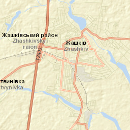 Zhashkiv Street Map