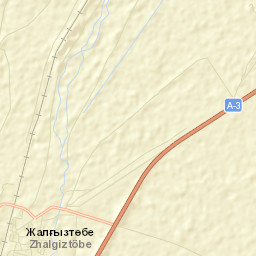 Zhalghyztobe Street Map