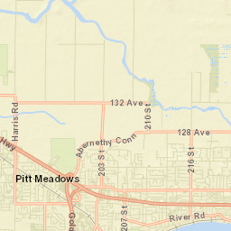 Pitt Meadows Street Map