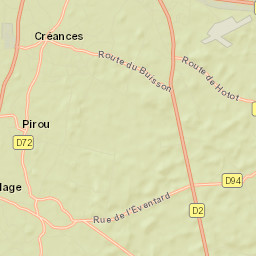 Créances Street Map