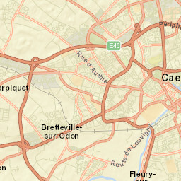 Caen Street Map