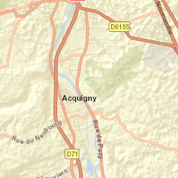 Acquigny Street Map
