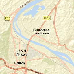 Courcelles-sur-Seine Street Map