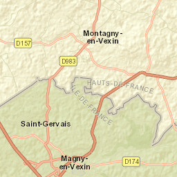 Magny-en-Vexin Street Map
