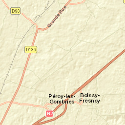 Péroy-les-Gombries Street Map