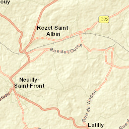 Neuilly-Saint-Front Street Map