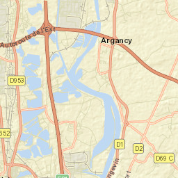 Argancy Street Map