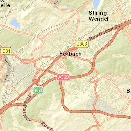 Behren-lès-Forbach Street Map