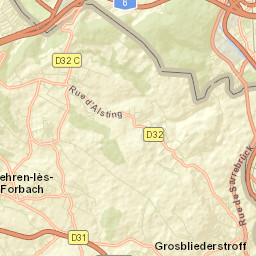 Grosbliederstroff Street Map