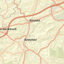 Bretzfeld Street Map