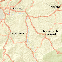 Pfedelbach Street Map