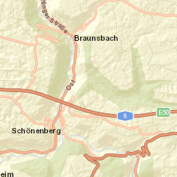 Braunsbach Street Map
