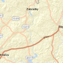 Studená Street Map