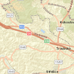 Troubsko Street Map