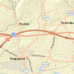 Blažovice Street Map