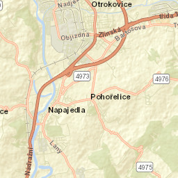 Napajedla Street Map