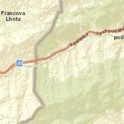 Francova Lhota Street Map