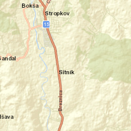 Stropkov Street Map