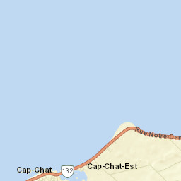 Cap-Chat Street Map