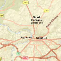 Saint-Lô Street Map