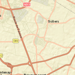 Bourguébus Street Map