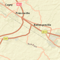 Cagny Street Map