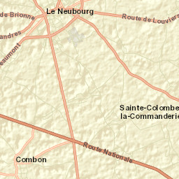 Le Neubourg Street Map