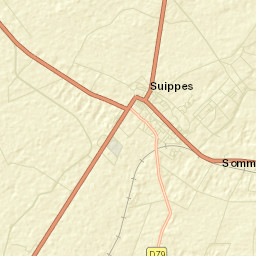 Suippes Street Map