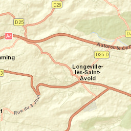 Longeville-lès-Saint-Avold Street Map