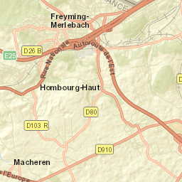 Béning-lès-Saint-Avold Street Map