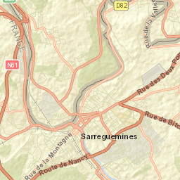 Sarreguemines Street Map