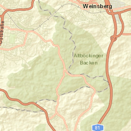 Weinsberg Street Map