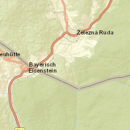 Železná Ruda Street Map