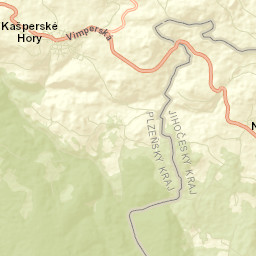 Kašperské Hory Street Map