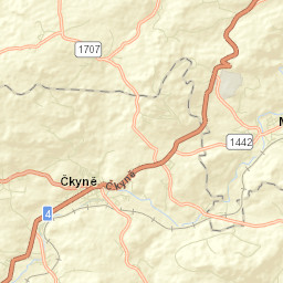 Čkyně Street Map