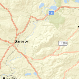 Bavorov Street Map