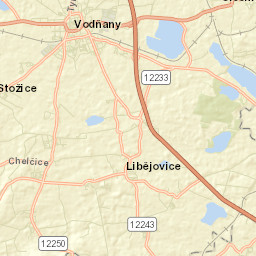Vodňany Street Map