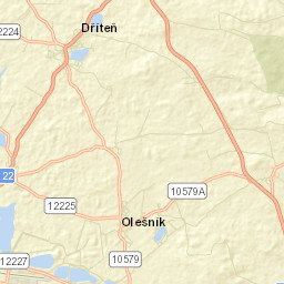 Dřiteň Street Map