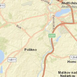 Jindřichův Hradec Street Map