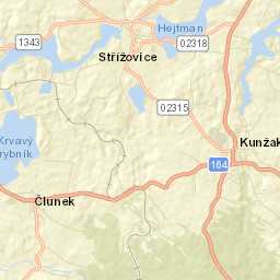 Kunžak Street Map