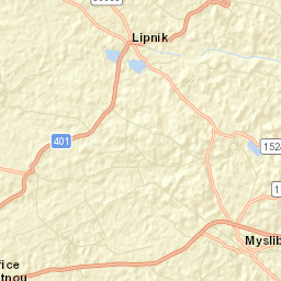 Okres Třebíč Street Map