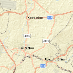 Sokolnice Street Map