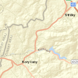 Koryčany Street Map